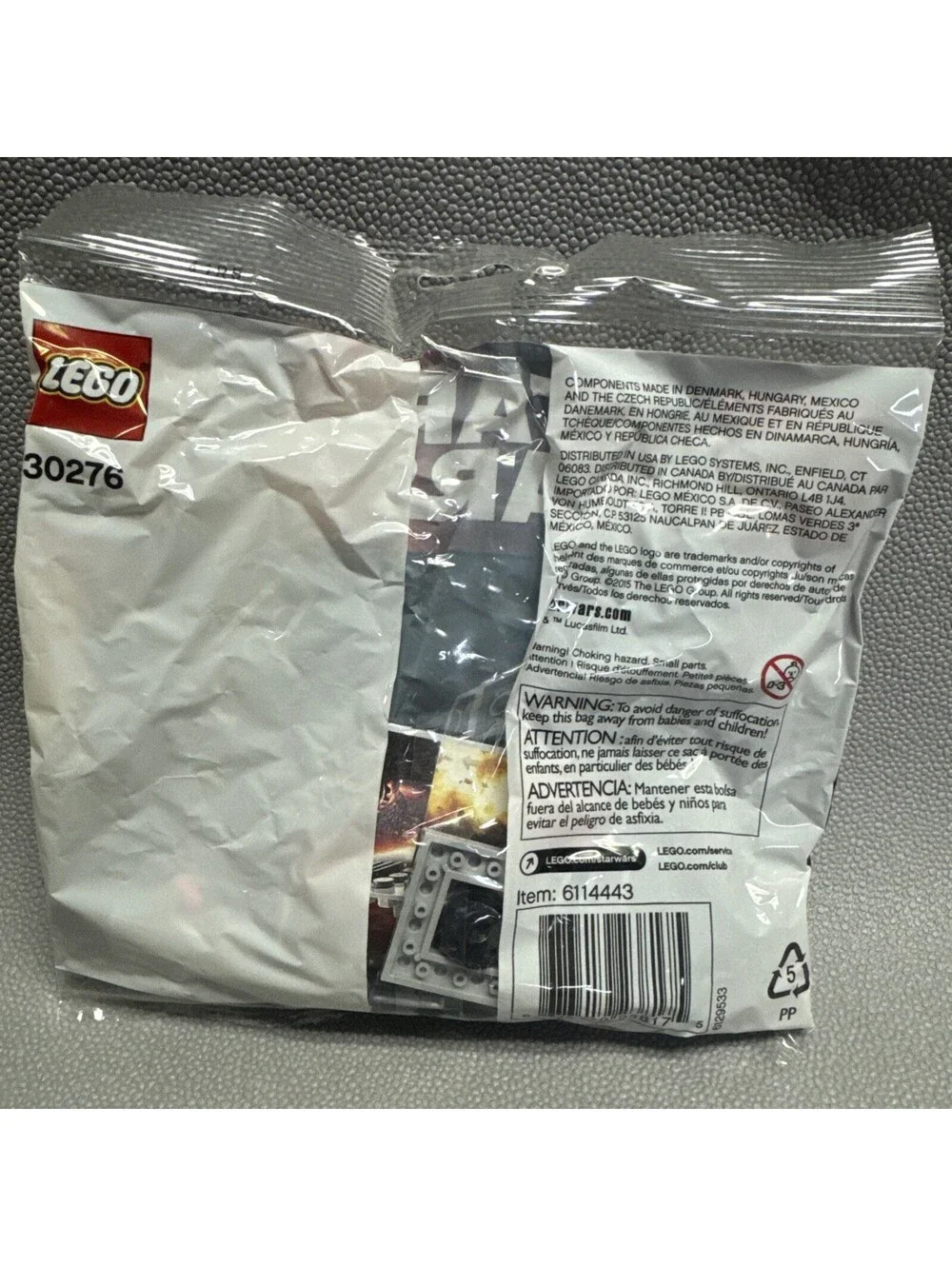 Lego Star Wars First Order Special Forces TIE Fighter Polybag 30276 New Retired